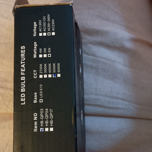 NIB Hangsang A15 led ceiling fan light bulbs 5000k,6W E12 base - Picture 8 of 13